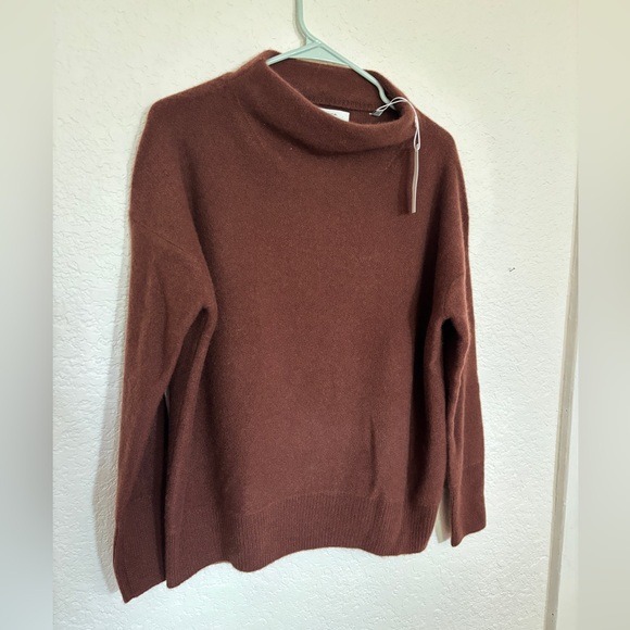 Vince Boiled Cashmere Funnel Neck Pullover Sweater - Picture 4 of 4